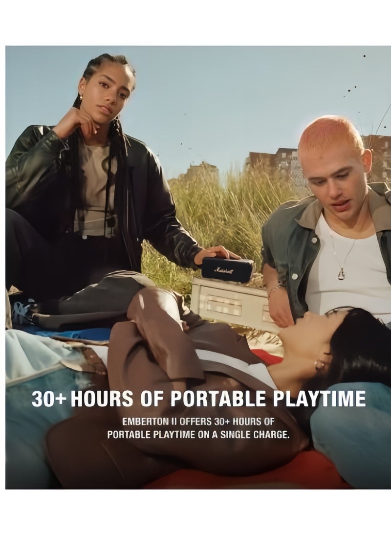 Marshall Middleton II Bluetooth Portable Speaker for Outdoor Adventures, 30+ Hours of Wireless Playtime, Waterproof IP67 60W Black/Brass - Image 5